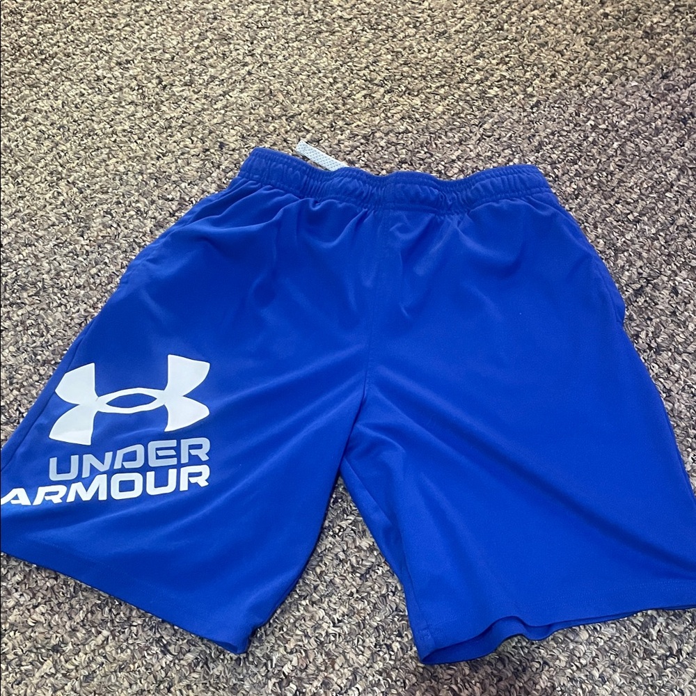 Under Armour Boys’ Athletic Shorts in Vibrant Blue: never worn!